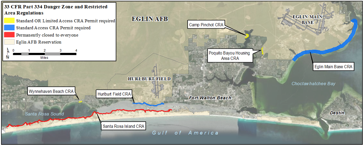 Coastal Restriction Areas (CRAs) - Eglin Air Force Base - iSportsman